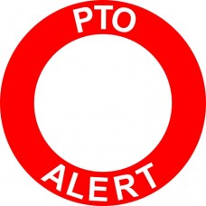 20951 - Decal 'PTO ALERT'  - (1pc)